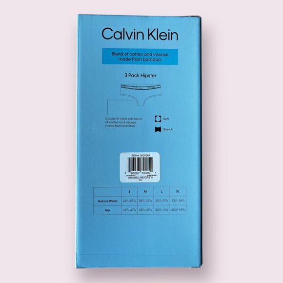 Calvin Klein Women's Underwear 3-pack Hipster size XL - Picture 2 of 7